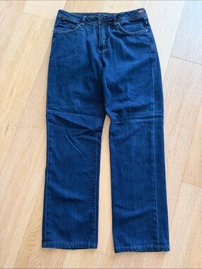 WORN Agedenim Men's Straight Jeans in Deep Blue Denim W32 L34 32x34